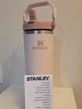 Stanley Blush Pink Travel Bottle with Folding Handle